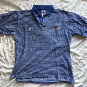 Vintage Y2K 90s St. Louis Rams Pro Line Logo Athletic Polo